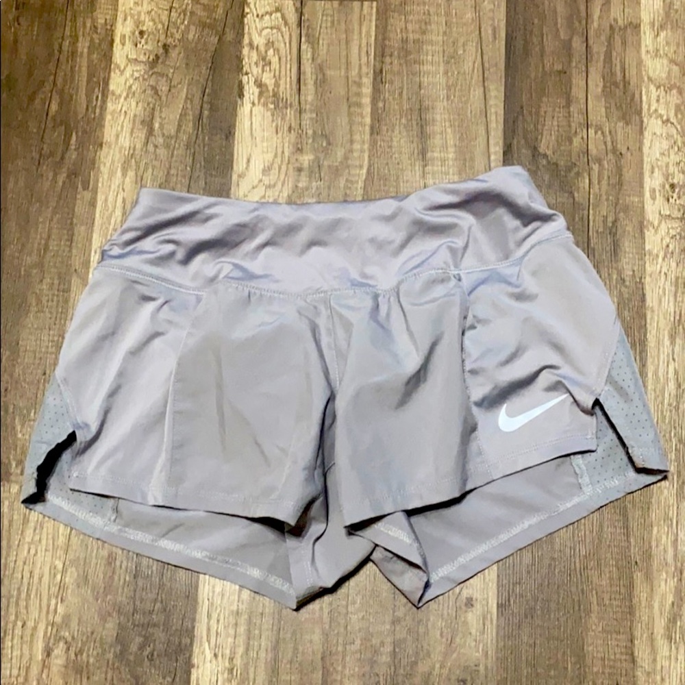 grey nike running shorts (xs)